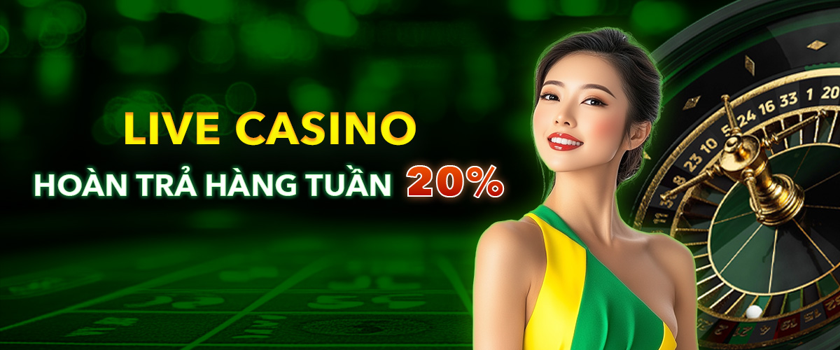 hoàn trả live casino 20% won88